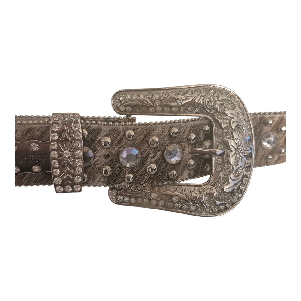 Studded Silver Women's Belt